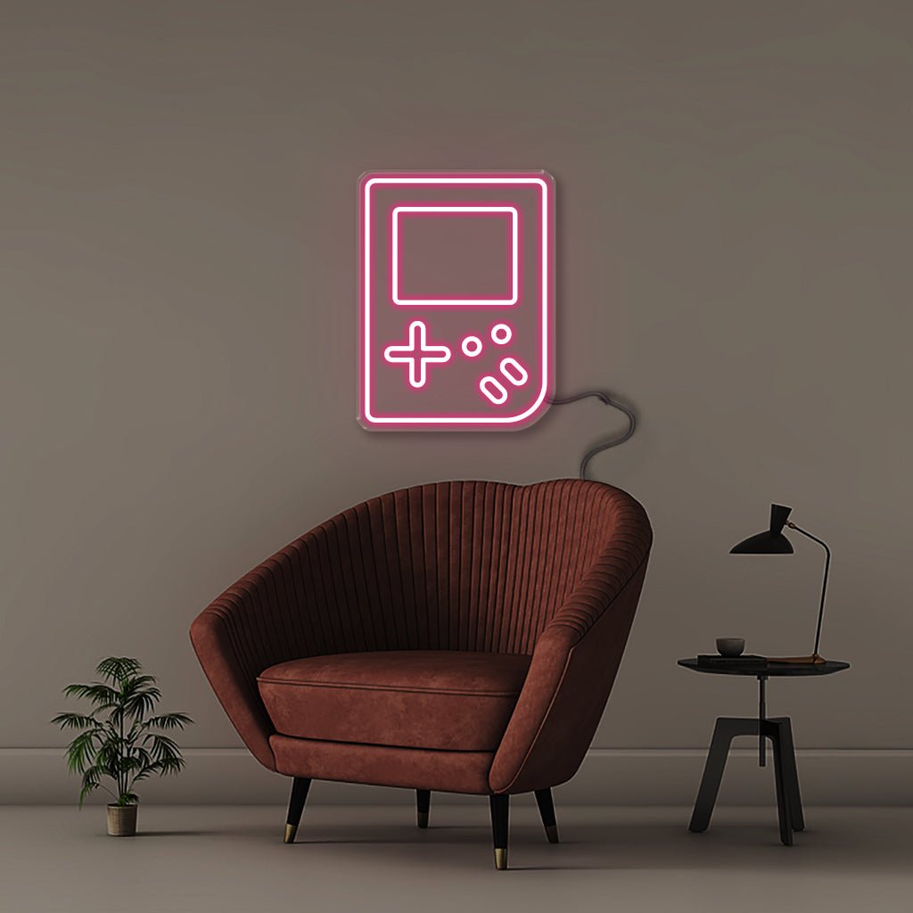 Gameboy - Neonific - LED Neon Signs - 50 CM - Pink