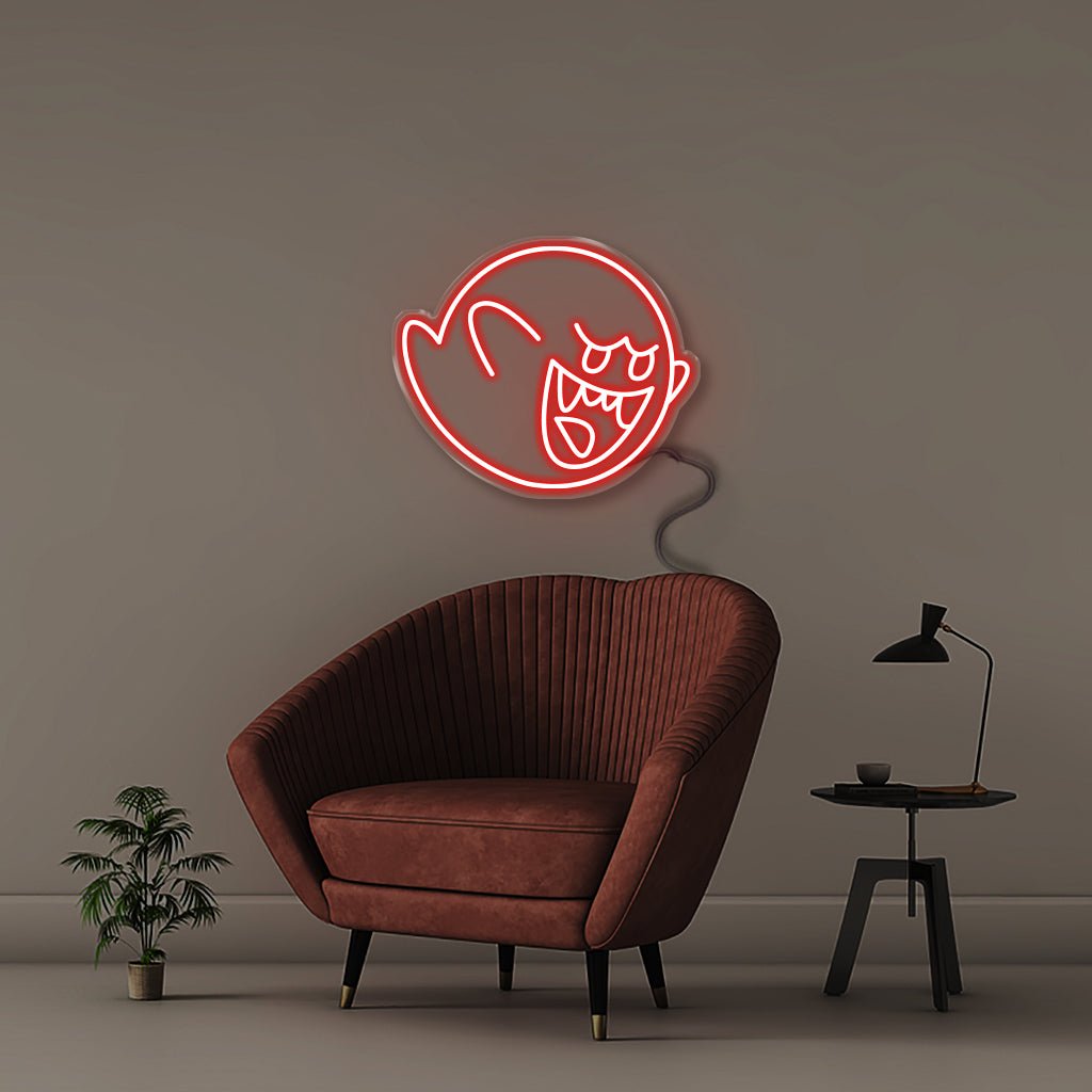 Ghost - Neonific - LED Neon Signs - 50 CM - Red