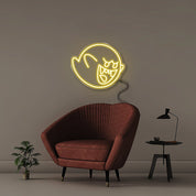 Ghost - Neonific - LED Neon Signs - 50 CM - Yellow