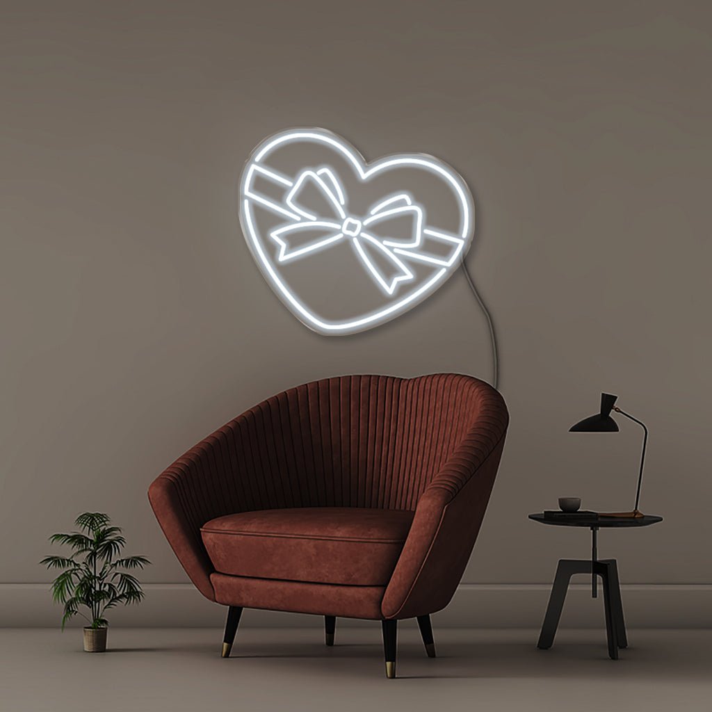 Gift Heart - Neonific - LED Neon Signs - 50 CM - Cool White