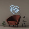 Gift Heart - Neonific - LED Neon Signs - 50 CM - Light Blue