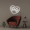 Gift Heart - Neonific - LED Neon Signs - 50 CM - White