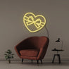Gift Heart - Neonific - LED Neon Signs - 50 CM - Yellow