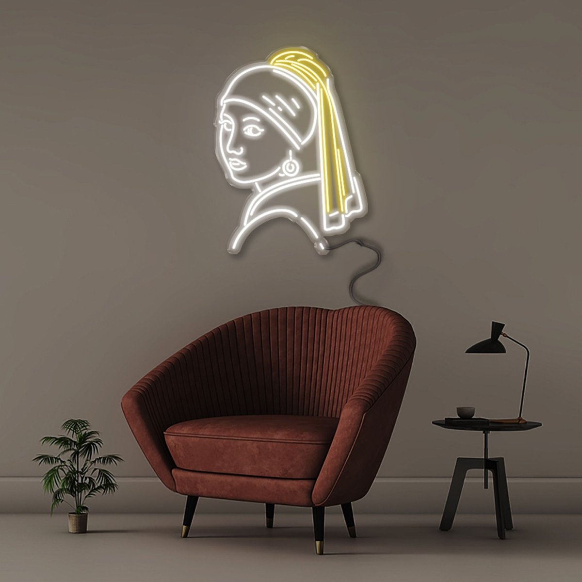 Girl with a Pearl Earring - Neonific - LED Neon Signs - 91cm -