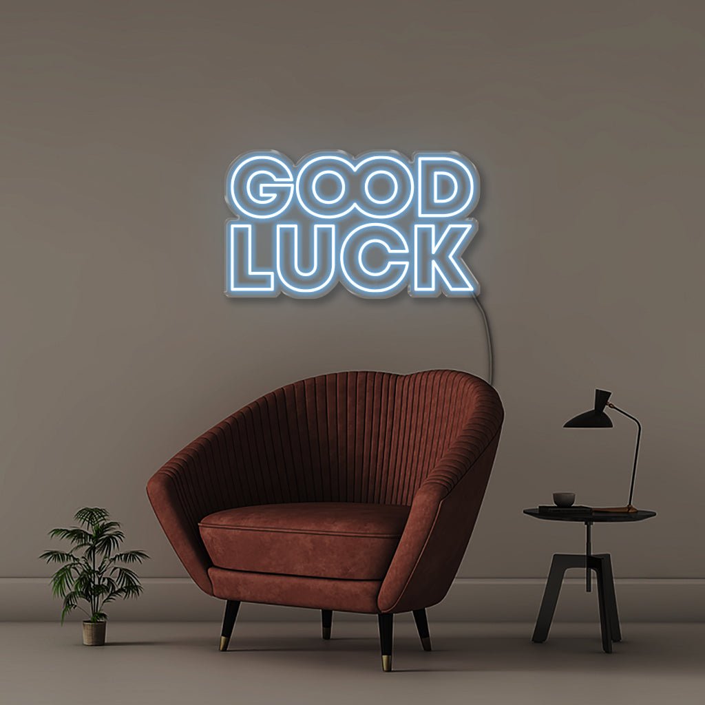 Good luck - Neonific - LED Neon Signs - 50 CM - Light Blue