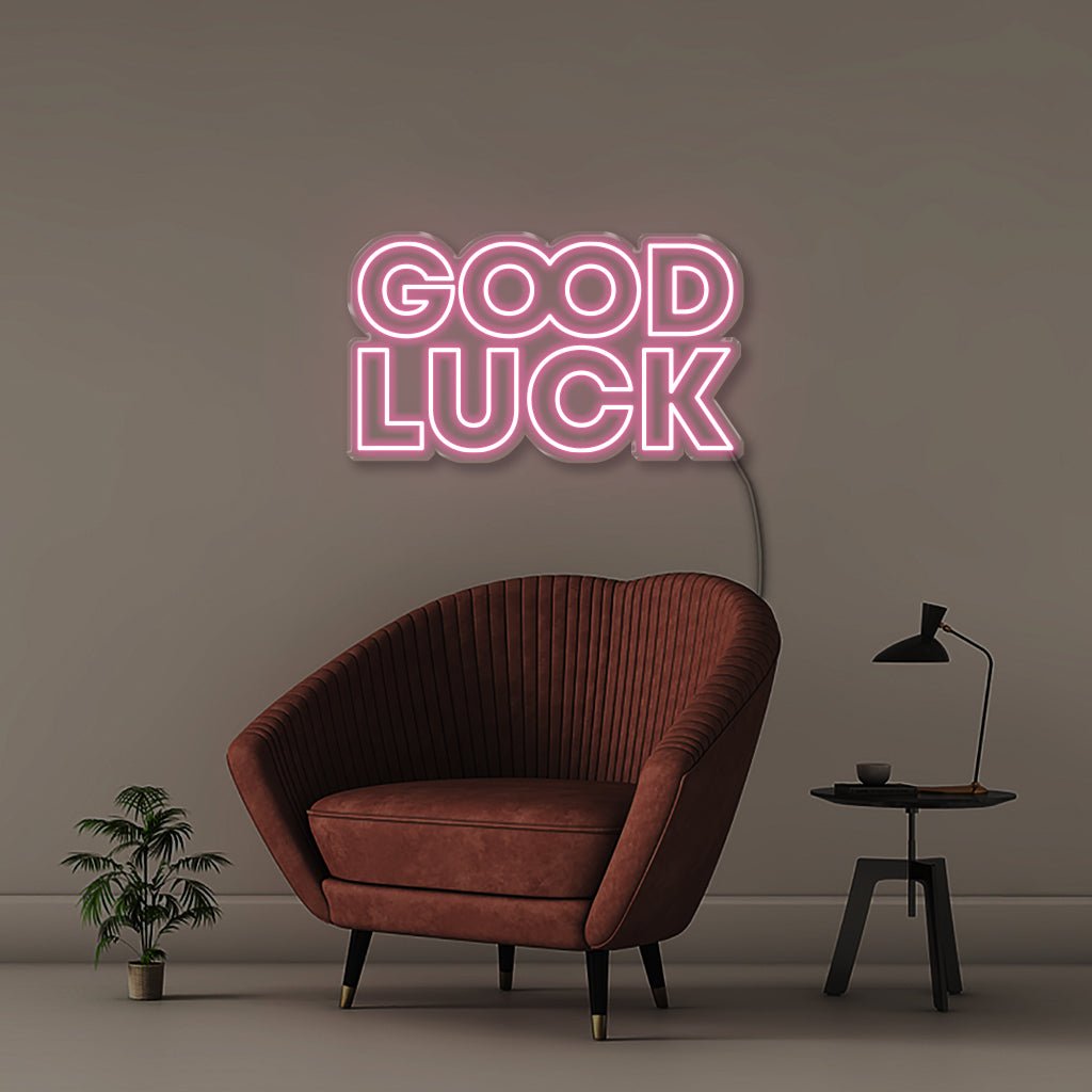 Good luck - Neonific - LED Neon Signs - 50 CM - Light Pink