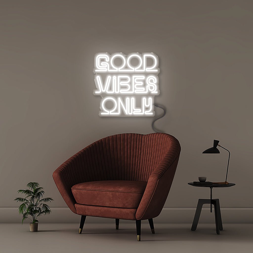 Good Vibes Only - Neonific - LED Neon Signs - 50 CM - White