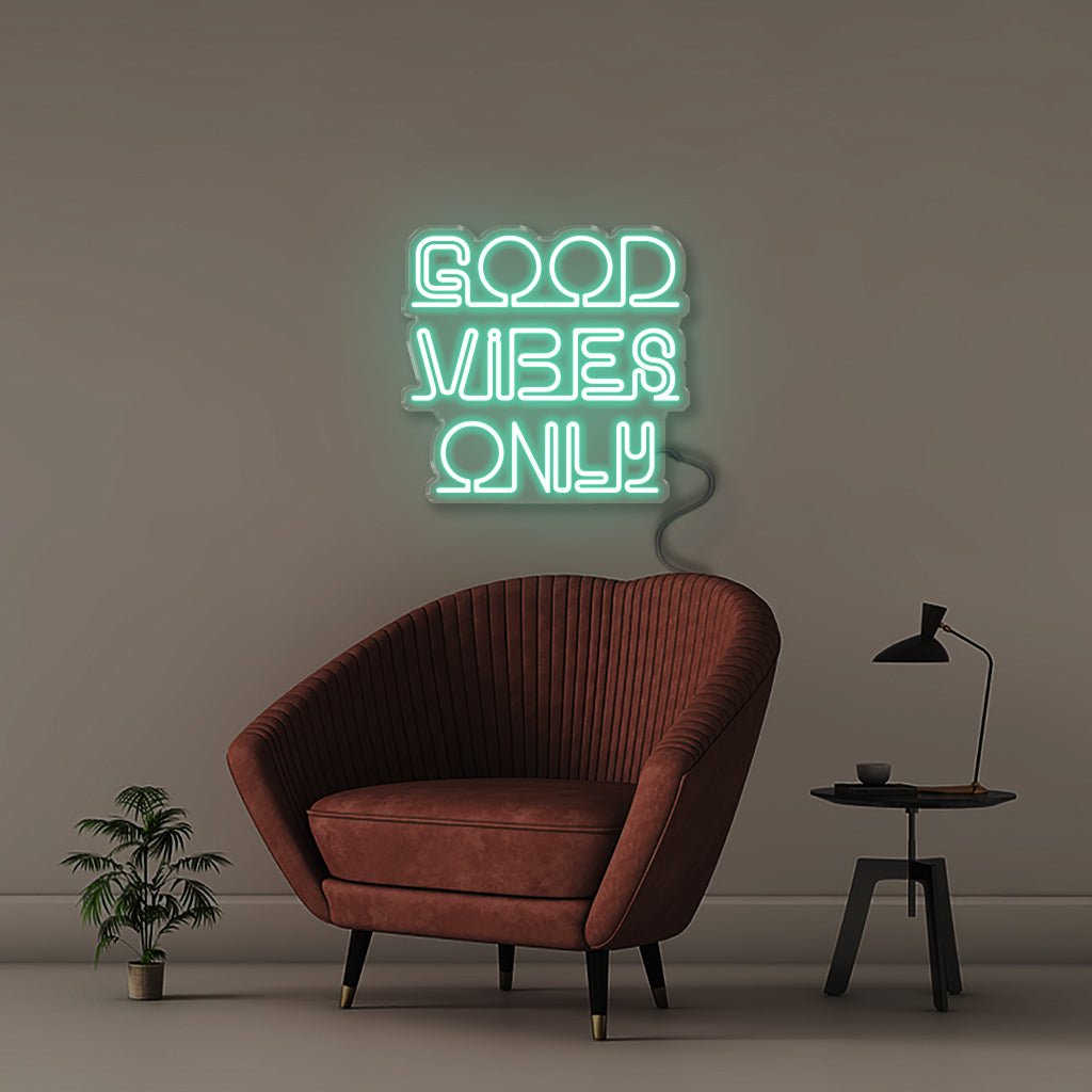 Good Vibes Only - Neonific - LED Neon Signs - 50 CM - Sea Foam