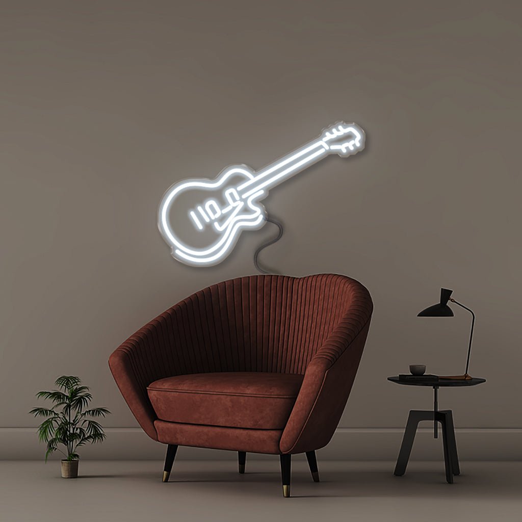 Guitar - Neonific - LED Neon Signs - 50 CM - Cool White
