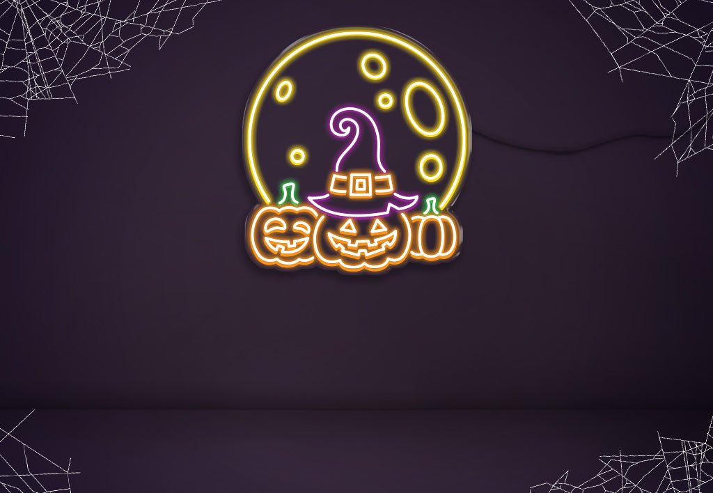 Halloween Pumpkin - Neonific - LED Neon Signs - 100cm - Multi-colour