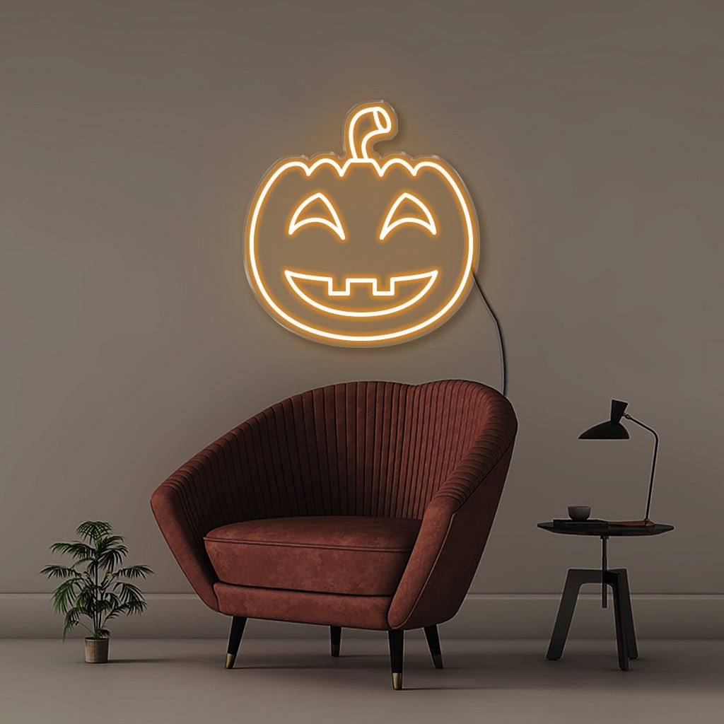 Halloween Pumpkin - Neonific - LED Neon Signs - 50 CM - Orange