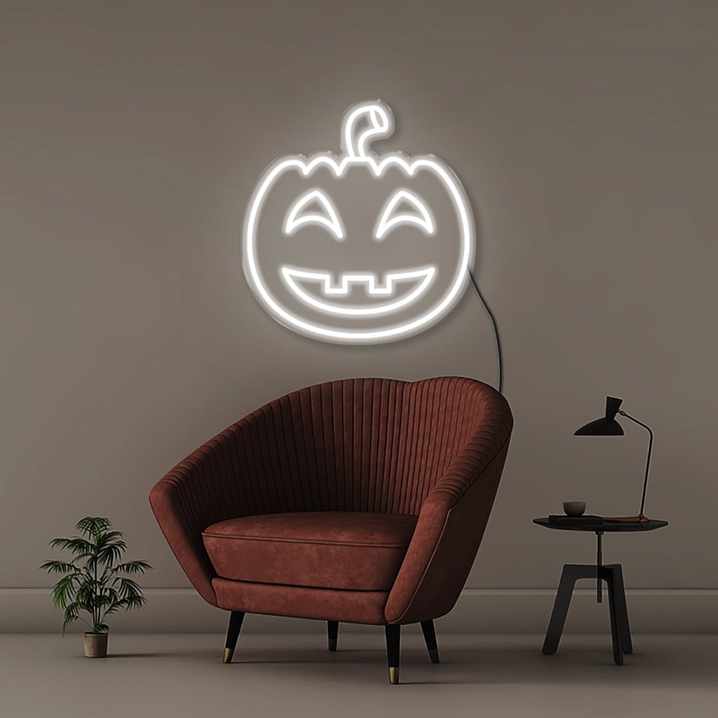 Halloween Pumpkin - Neonific - LED Neon Signs - 50 CM - White