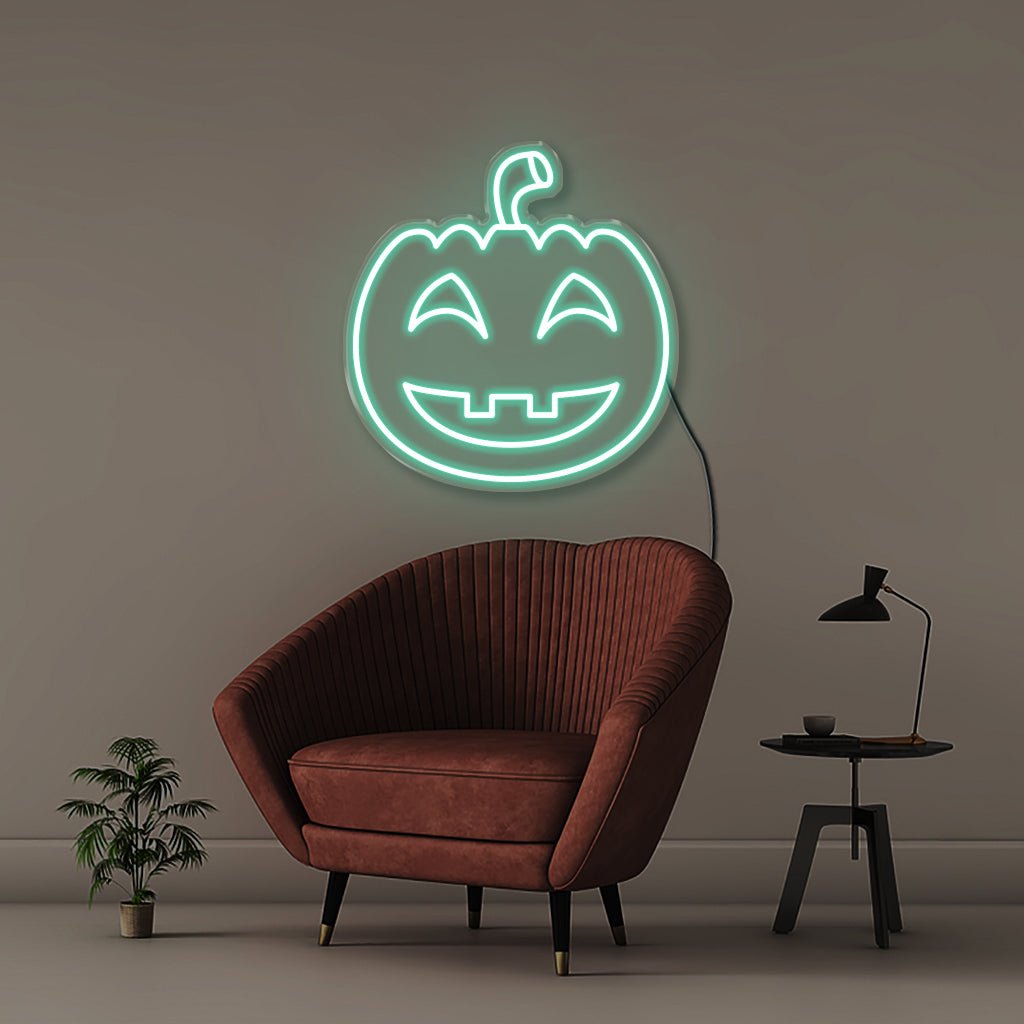 Halloween Pumpkin - Neonific - LED Neon Signs - 50 CM - Sea Foam