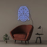 Happy Skull - Neonific - LED Neon Signs - 50 CM - Blue