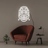 Happy Skull - Neonific - LED Neon Signs - 50 CM - White