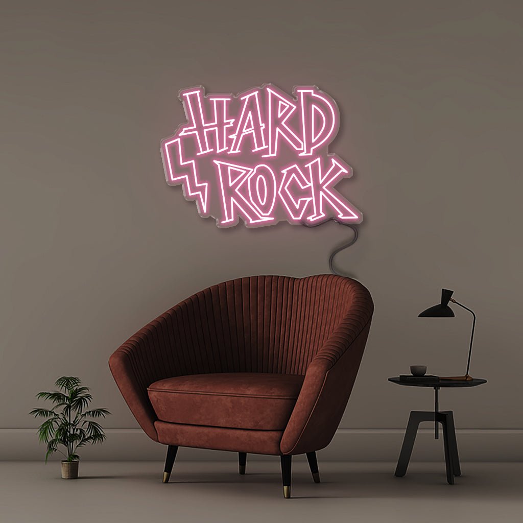 Hard Rock - Neonific - LED Neon Signs - 75 CM - Light Pink