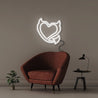 Heart Devil - Neonific - LED Neon Signs - 50 CM - White