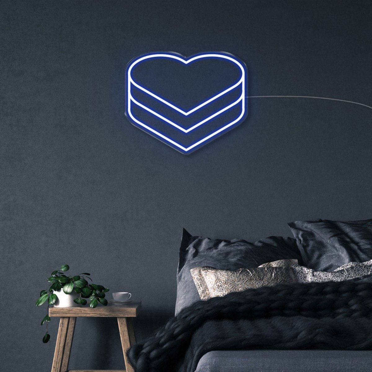 Hearts - Neonific - LED Neon Signs - 50 CM - Blue