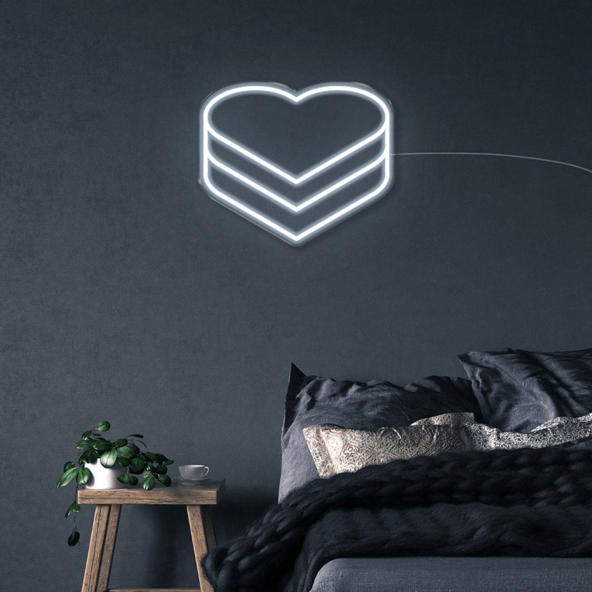 Hearts - Neonific - LED Neon Signs - 50 CM - Cool White