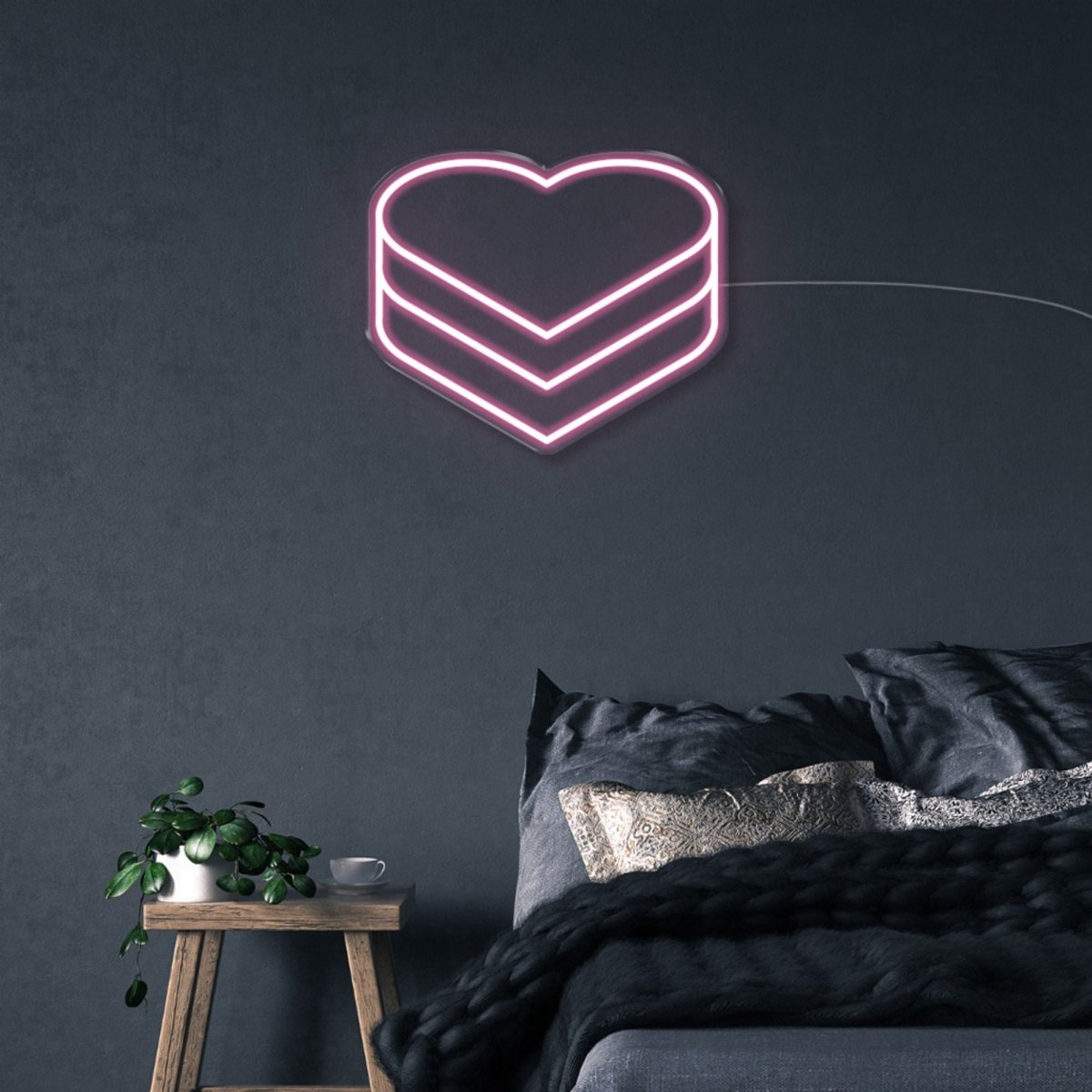 Hearts - Neonific - LED Neon Signs - 50 CM - Light Pink