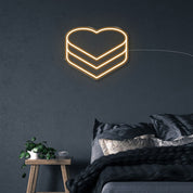 Hearts - Neonific - LED Neon Signs - 50 CM - Orange