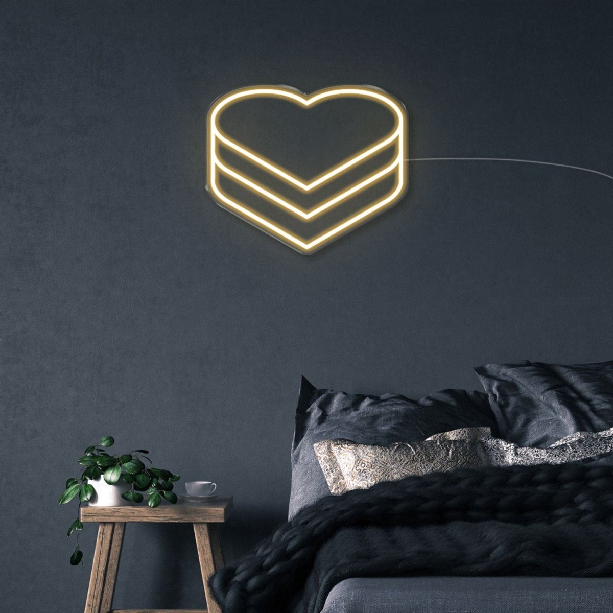 Hearts - Neonific - LED Neon Signs - 50 CM - Warm White