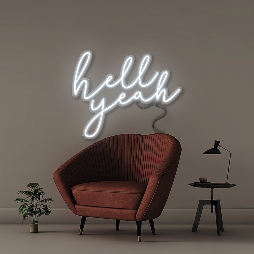 Hell Yeah - Neonific - LED Neon Signs - 50 CM - Cool White