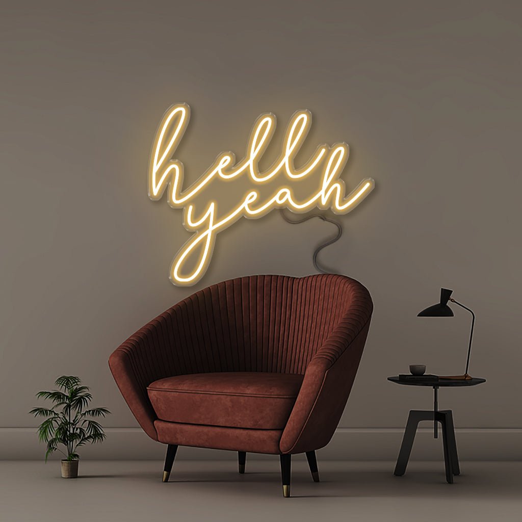 Hell Yeah - Neonific - LED Neon Signs - 50 CM - Warm White