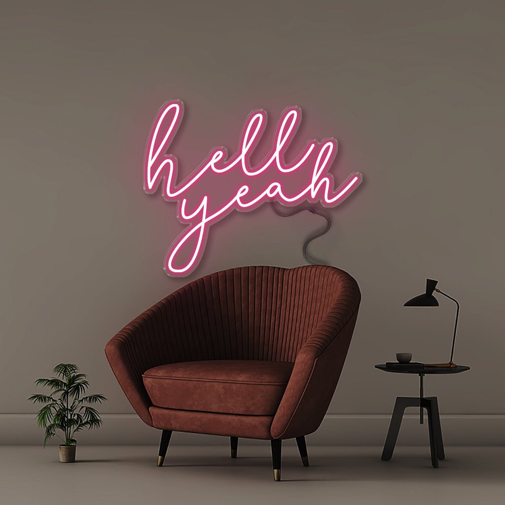 Hell Yeah - Neonific - LED Neon Signs - 50 CM - Pink