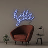 Hell Yeah - Neonific - LED Neon Signs - 50 CM - Blue