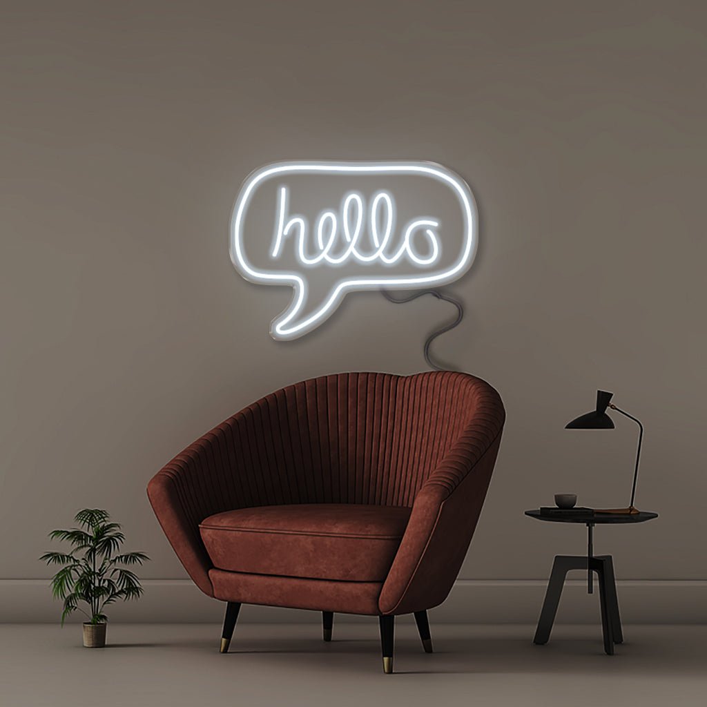 Hello - Neonific - LED Neon Signs - 50 CM - Cool White