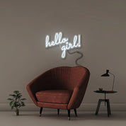 Hello Girl - Neonific - LED Neon Signs - 50 CM - Cool White