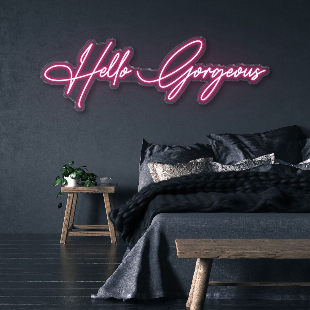 Hello Gorgeous - Neonific - LED Neon Signs - 61cm (24") -