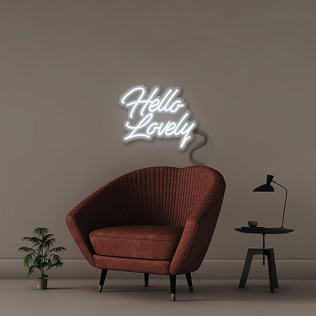 Hello Lovely - Neonific - LED Neon Signs - 50 CM - Cool White