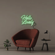 Hello Lovely - Neonific - LED Neon Signs - 50 CM - Green