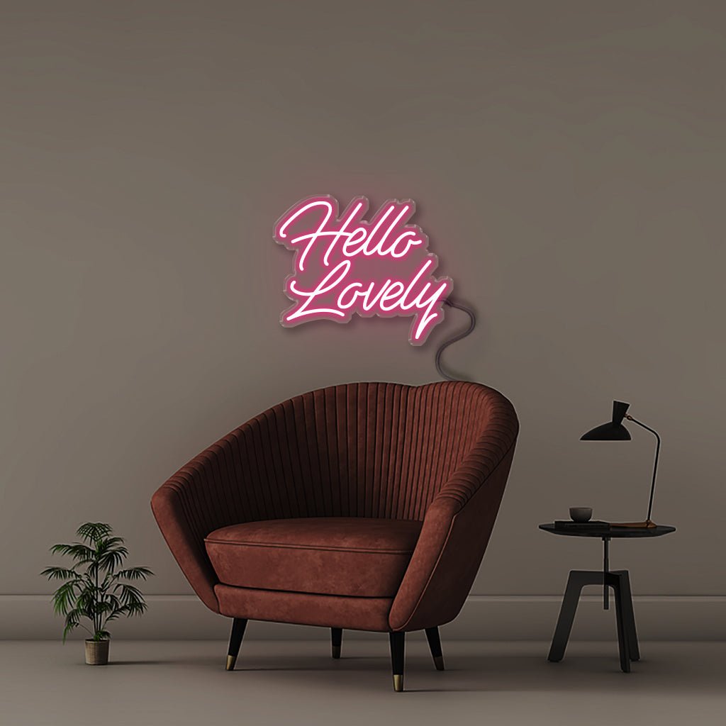 Hello Lovely - Neonific - LED Neon Signs - 50 CM - Pink