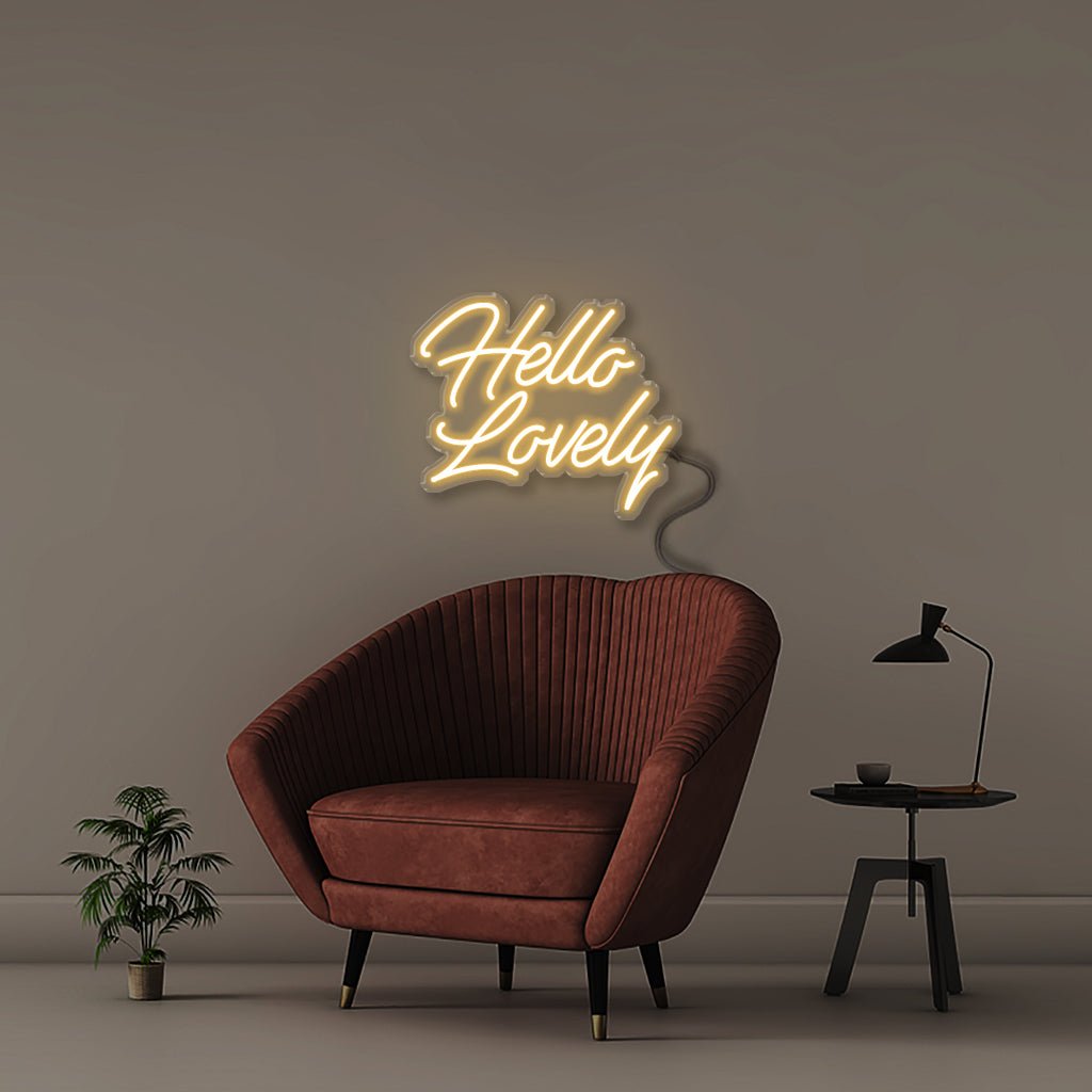 Hello Lovely - Neonific - LED Neon Signs - 50 CM - Warm White
