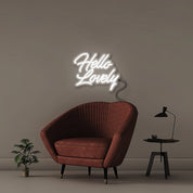 Hello Lovely - Neonific - LED Neon Signs - 50 CM - White