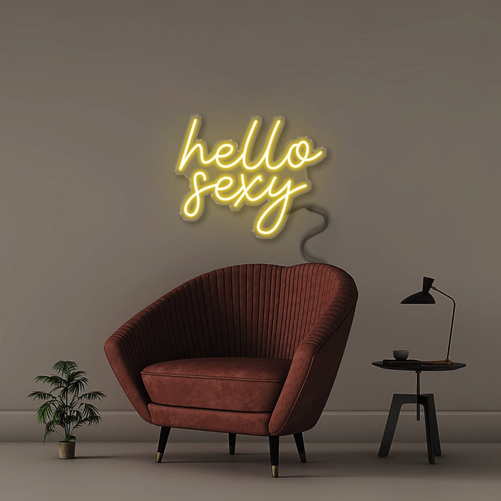 Hello Sexy - Neonific - LED Neon Signs - 50 CM - Yellow