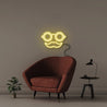 Hipster - Neonific - LED Neon Signs - 50 CM - Yellow