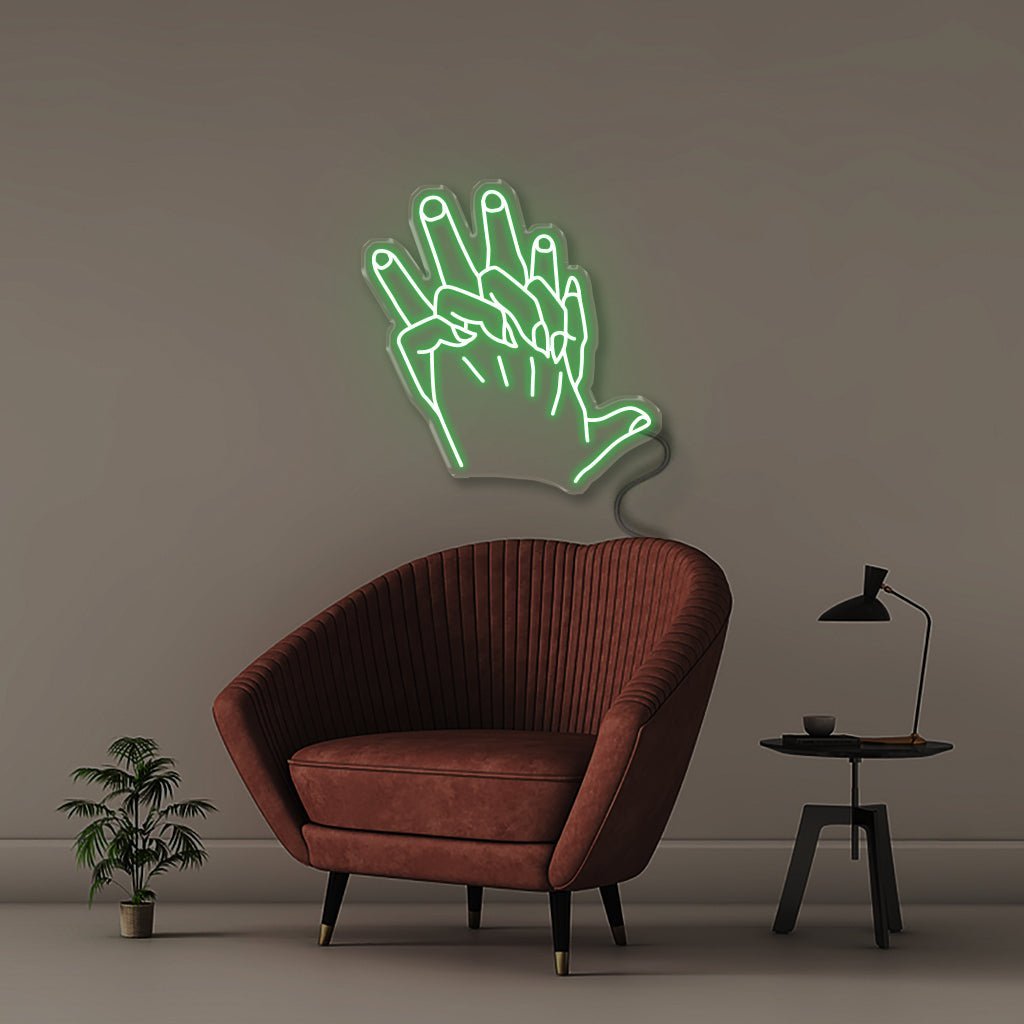 Hold - Neonific - LED Neon Signs - 50 CM - Green