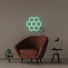 Honey Comb - Neonific - LED Neon Signs - 50 CM - Sea Foam