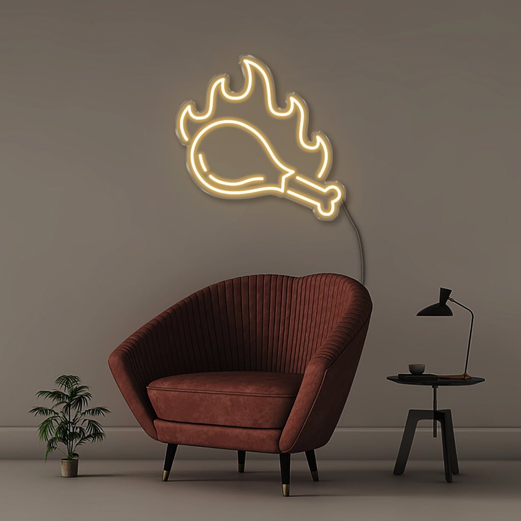 Hot Chicken - Neonific - LED Neon Signs - 50 CM - Warm White