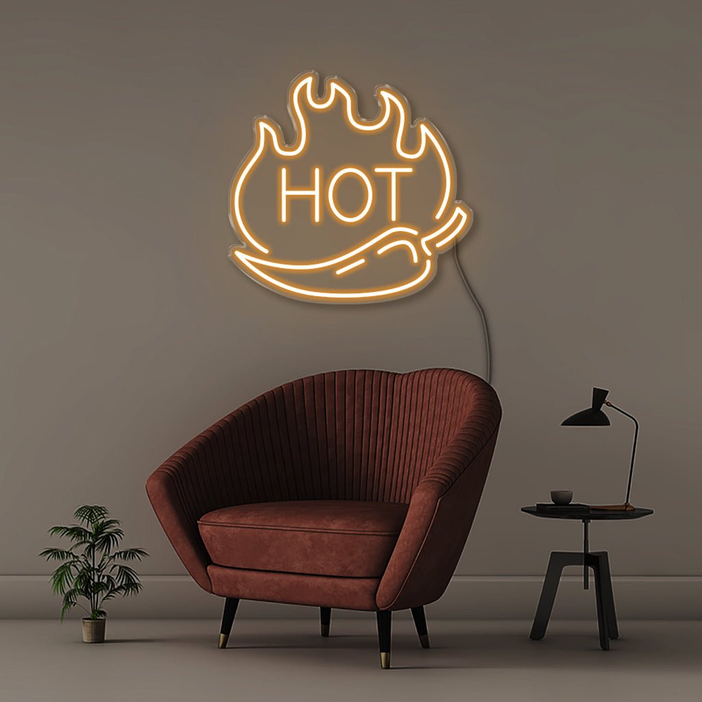 Hot Chili - Neonific - LED Neon Signs - 50 CM - Orange