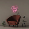 Hot Girl 2 - Neonific - LED Neon Signs - 50 CM - Pink