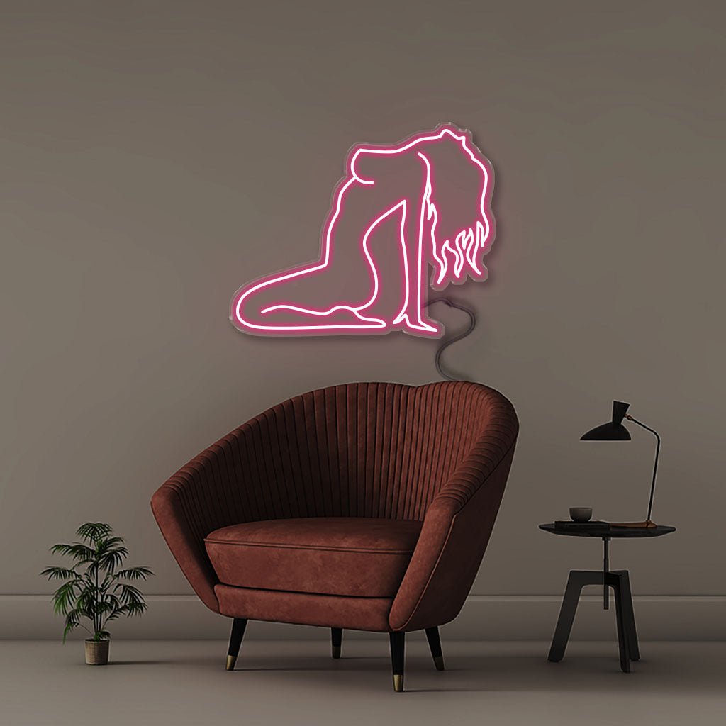 Hot Girl - Neonific - LED Neon Signs - 50 CM - Pink