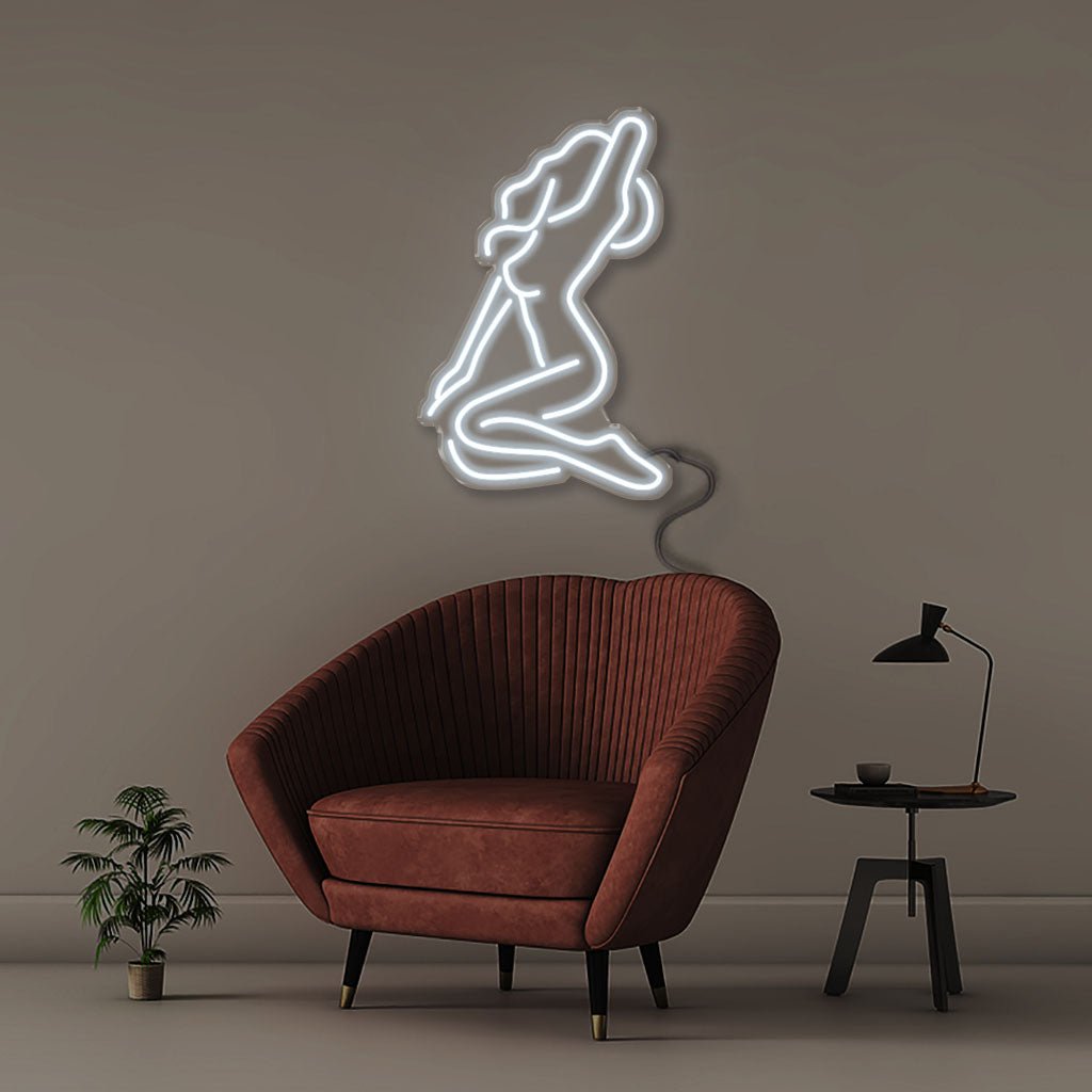 Hot Girl Pose - Neonific - LED Neon Signs - 50 CM - Cool White