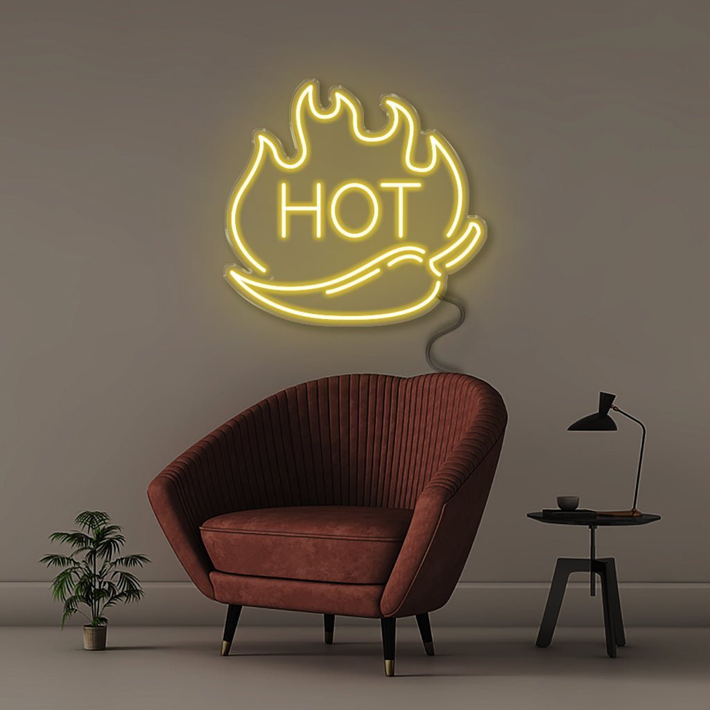 Hot Pepper - Neonific - LED Neon Signs - 50 CM - Yellow