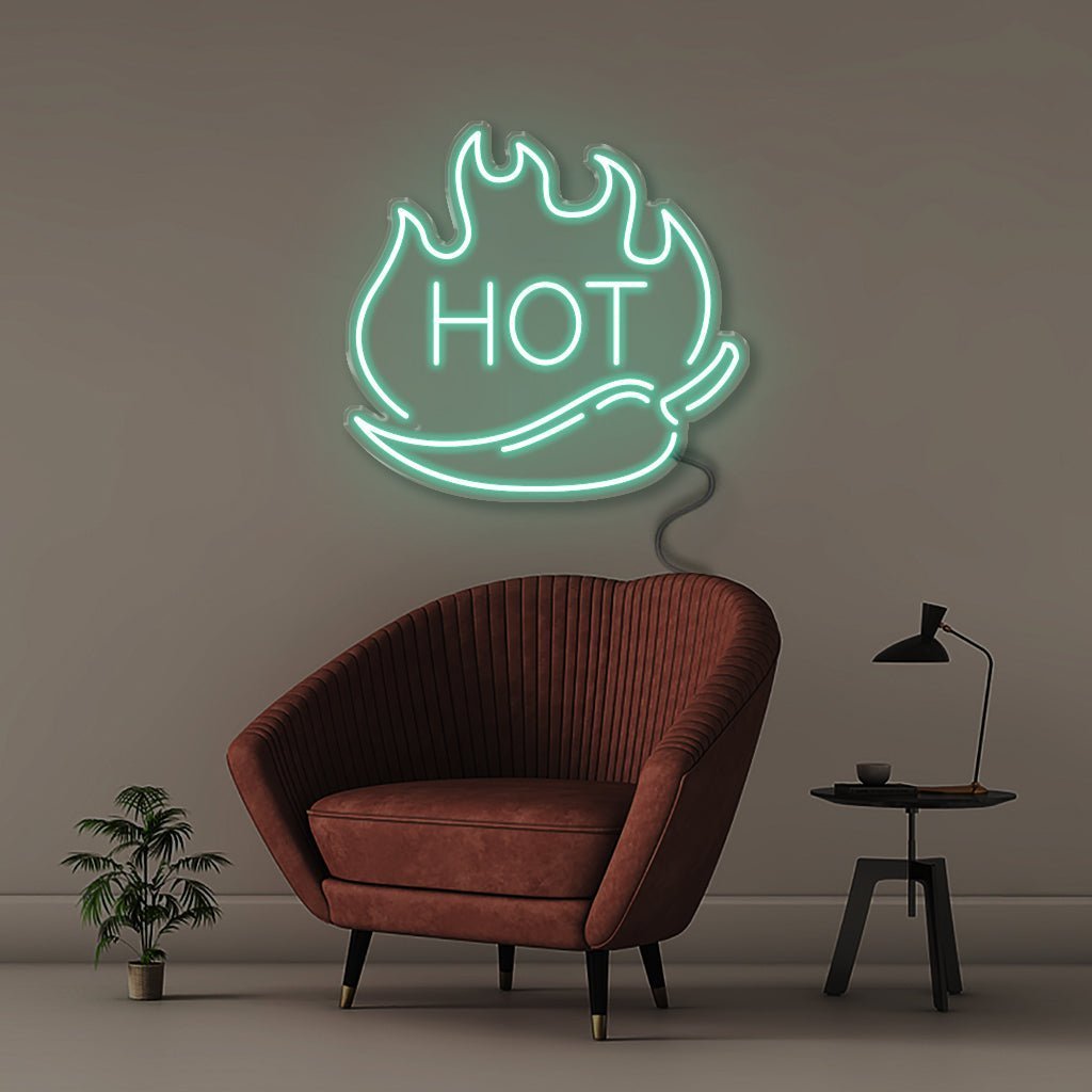 Hot Pepper - Neonific - LED Neon Signs - 50 CM - Sea Foam