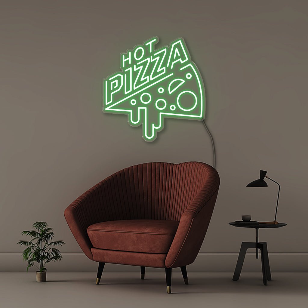 Hot Pizza - Neonific - LED Neon Signs - 50 CM - Green